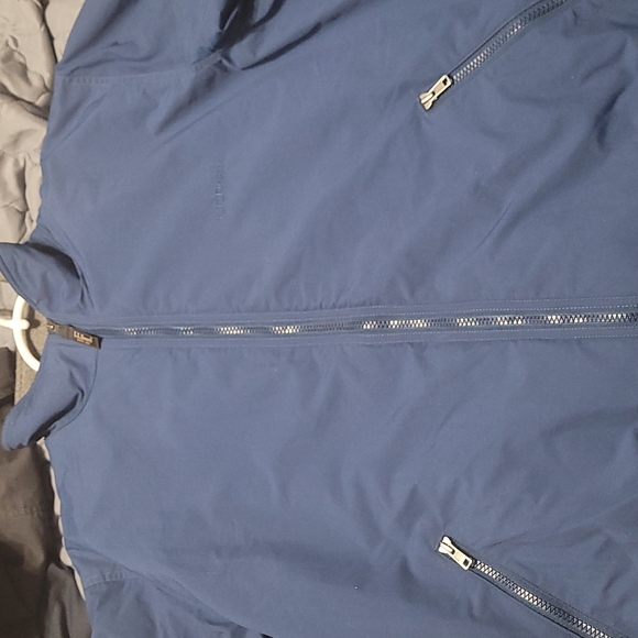 Dark Blue L.L. Bean Warm Up Bomber Jacket - Picture 3 of 8